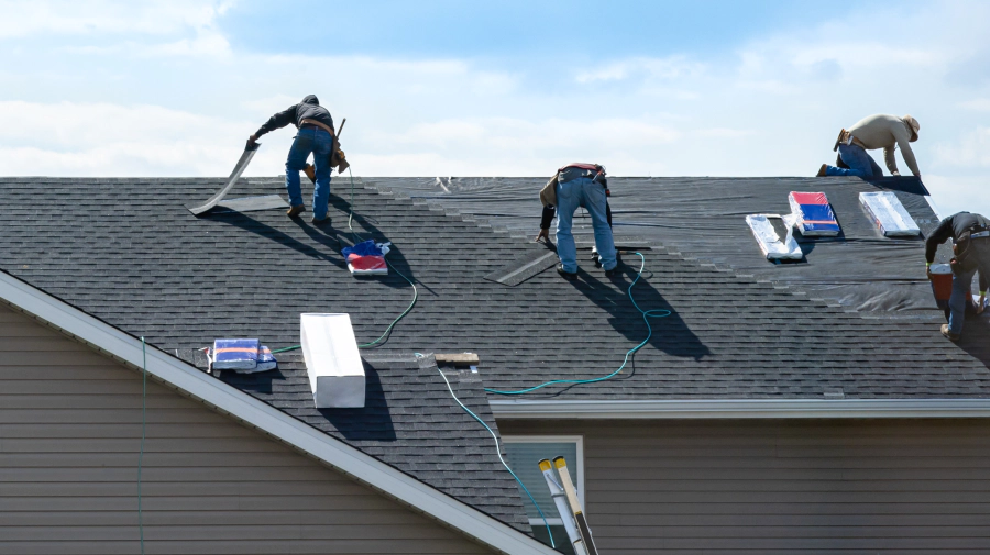 roofers during an installation new rochelle ny